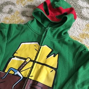 Ninja turtle hoodie with eye mask!